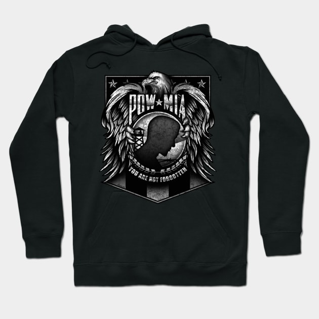 POW MIA Hoodie by hobrath